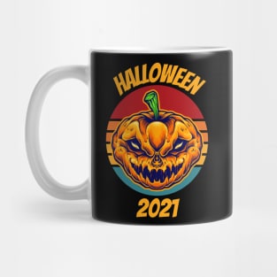 Halloween 2021 Skull Monster Carved Mascot Mug